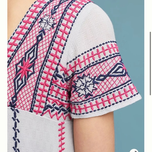 Anthropologie Ruidoso Embroidered Dress XS - Picture 2 of 8